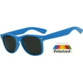thumbnail image 1 of Kids Retro Sunglasses - Matte-Blue Frame / Smoke Polarized Lens, 1 of 4