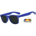 thumbnail image 1 of Kids Retro Sunglasses - Matte-Dark Blue Frame / Smoke Polarized Lens, 1 of 4