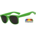 thumbnail image 1 of Kids Retro Sunglasses - Matte-Green Frame / Smoke Polarized Lens, 1 of 4