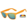 thumbnail image 1 of Kids Retro Sunglasses - Matte-Orange Frame / Mirror Polarized Lens, 1 of 6