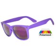 thumbnail image 1 of Kids Retro Sunglasses - Matte-Purple Frame / Mirror Polarized Lens, 1 of 5