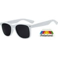 thumbnail image 1 of Kids Retro Sunglasses - Matte-White Frame / Smoke Polarized Lens, 1 of 4