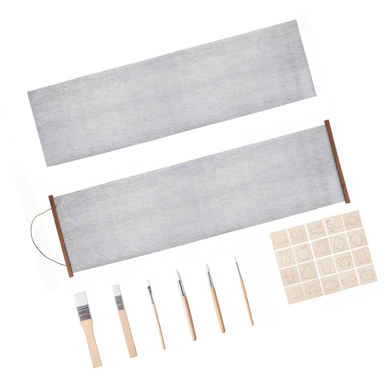 Watering Mat Kids Reusing Water Sketching Mats Set with Clean-Water Drawing, Fade ...