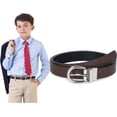 thumbnail image 1 of Kids Reversible Belt for Boys and Girls Leather Belt for School Uniform Casual Jeans Back to School Fashion, 1 of 7