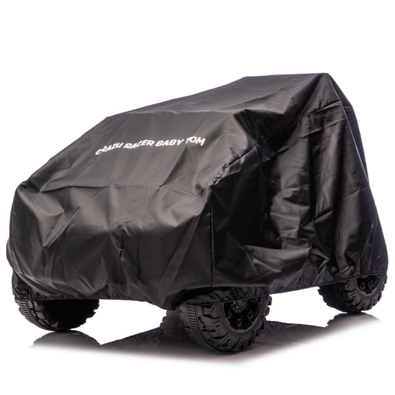Ride On Car Cover, Outdoor Wrapper Resistant Protection for Electric Battery-Powered Toy Car, Extra Thick 420D Oxford Fabric, Black(Only Cover)
