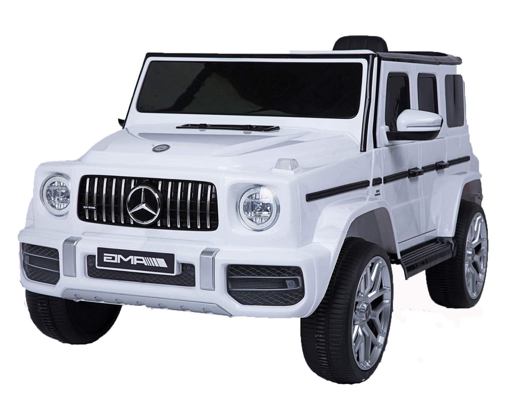 Mercedes-Benz G63 Kids 12V Electric Ride On Car With Remote Control, LED Lights, Spring Suspension,maximum load capacity of 66 lbs and features overall dimensions of 42 x 24.5 x 21.3 inches
