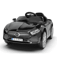 thumbnail image 1 of Kids Ride on Cars, 12V Powered Mercedes Benz Ride on Toys w/Remote Control, Music, Bluetooth, LED Light, USB, Power Display, Four Wheel Suspension Electric Car for Toddlers 2-4 Year Olds, Black, 1 of 8