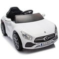 thumbnail image 1 of Kids Ride on Cars, 12V Powered Mercedes Benz Ride on Toys w/Remote Control, Music, Bluetooth, LED Light, USB, Power Display, Four Wheel Suspension Electric Car for Toddlers 2-4 Year Olds, Whit, 1 of 8