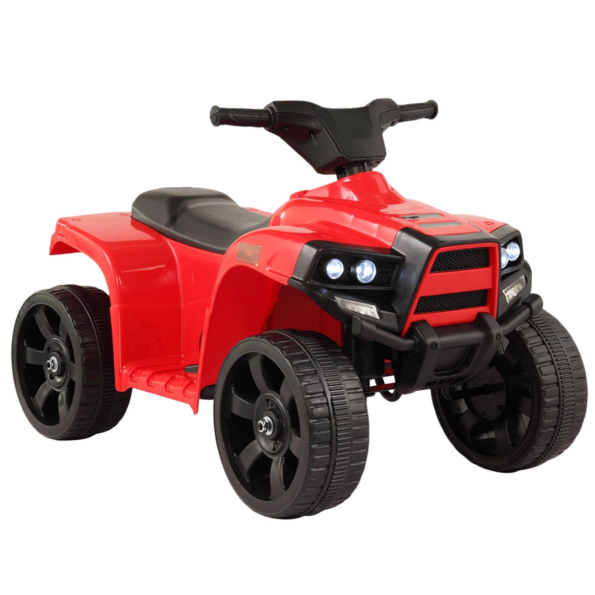 6V Red Kids Electric Quad with Bright Headlights