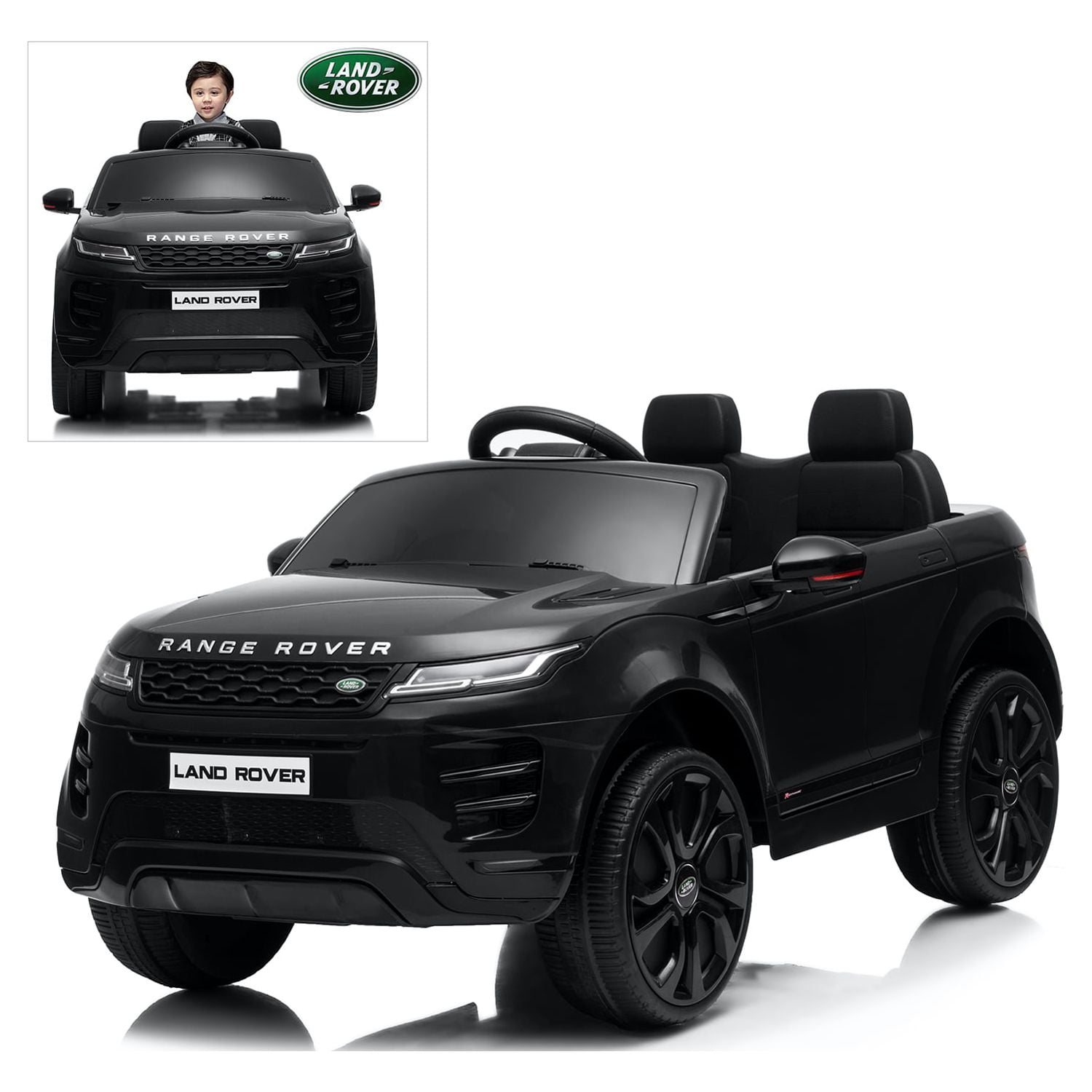 Kids Ride On Cars with Remote Control, 12V Licensed Range Rover Electric  Vehicle with Bluetooth, MP3, Radio, LED Lights, Openable Doors, Four Wheels  Spring Suspension, Red 