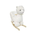 thumbnail image 1 of Kids Ride-On Rocking Horse Toy with Lullaby Song,Alpaca Rocking Toy with Hand Puppets and Safety Belt For Children 1-3 Years,Soft Plush Fabric,White,CPC Certified, 1 of 4