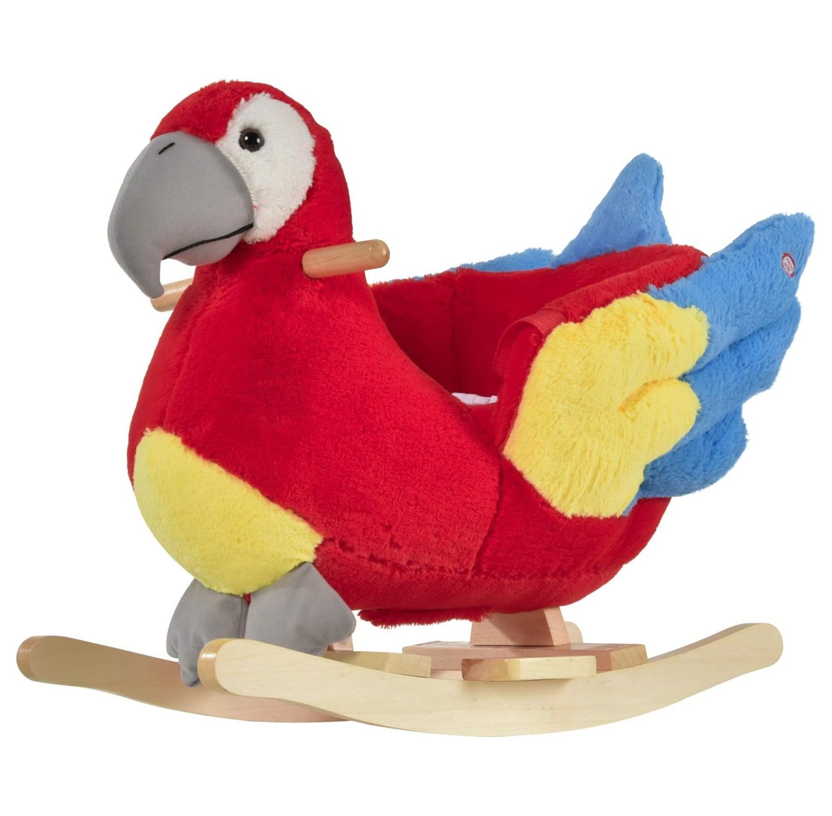 Kids Ride-On Rocking Horse Toy Parrot Style Rocker with Fun Music ...