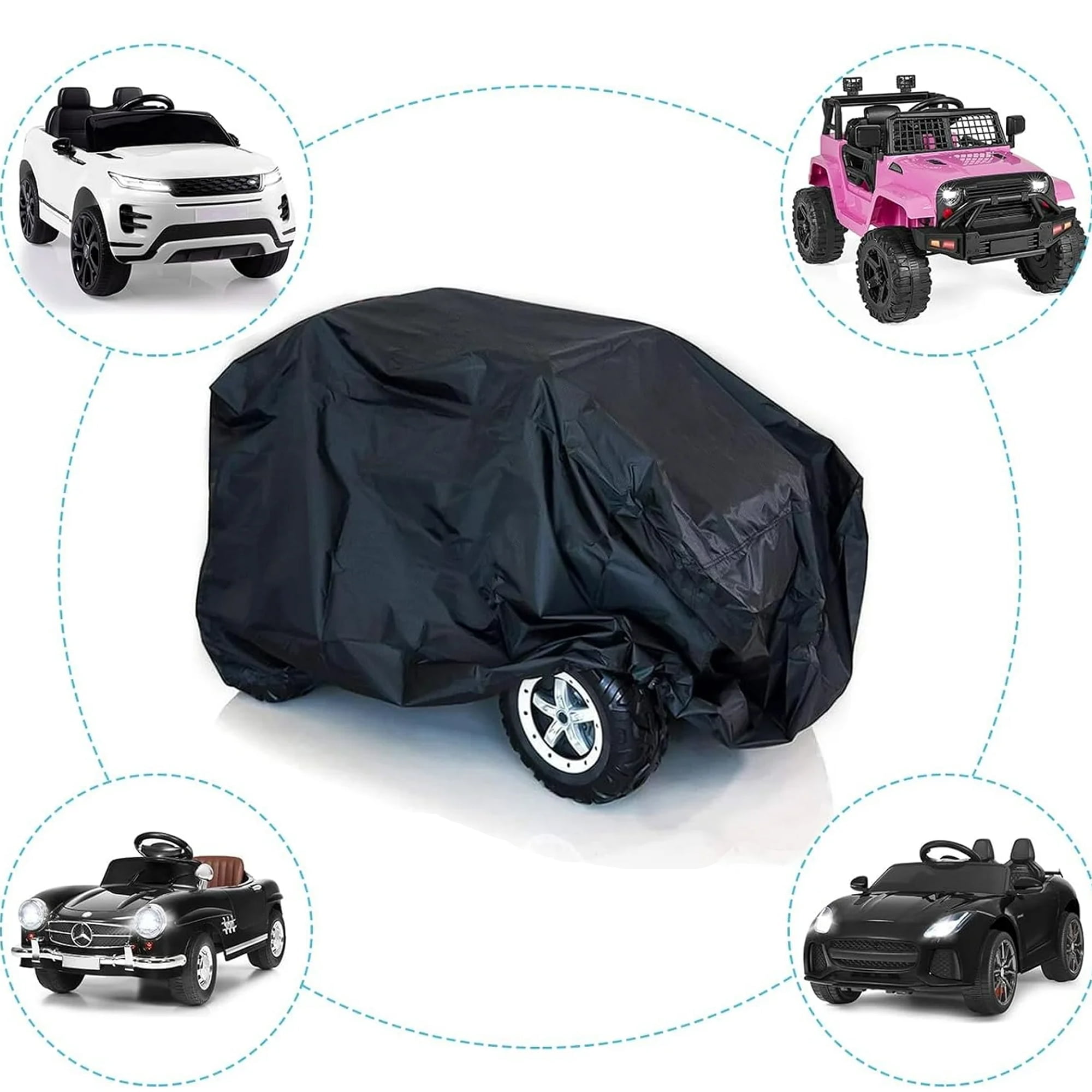 Large Kids Ride-On Toy Car Cover - Waterproof Outdoor Cover For Electric Jeeps & Quads