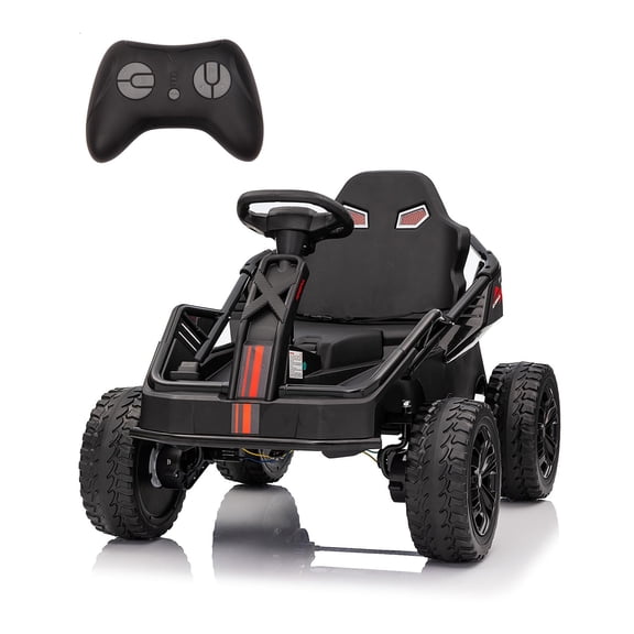 Kids Ride-On UTV, 24V 4WD Electric Vehicle with 4 x 75W Motors, 6 MPH Max Speed, Parent Remote Control, Adjustable Seat, 4-Wheel Suspension, and 5-Point Seat Belt