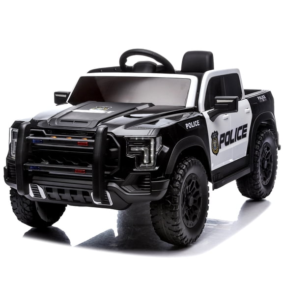 TAMCO 12V Electric Police Ride-On Car with Remote Control, Police Lights, Openable Doors, 1-Pack