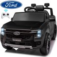 thumbnail image 1 of Kids Ride on Toys, Ford Ranger Powered Ride on Cars for Boys Girls Gifts 3-6 Years Old, kids Electric Cars with Remote Control, Bluetooth Music, MP3 Player, LED Lights, 4 Wheeler, Black, 1 of 9