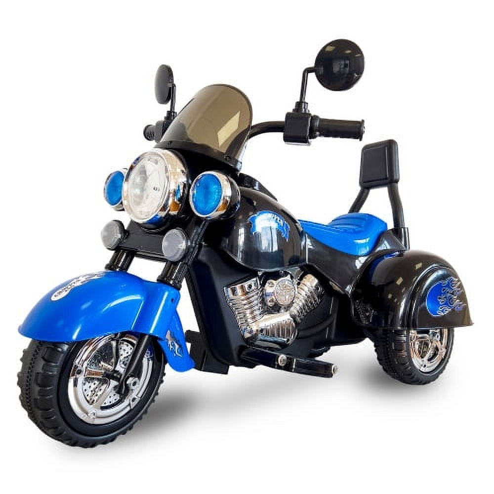 Kids Ride on Toy, 3Wheel Motorcycle Trike, 6V Battery Power Chopper