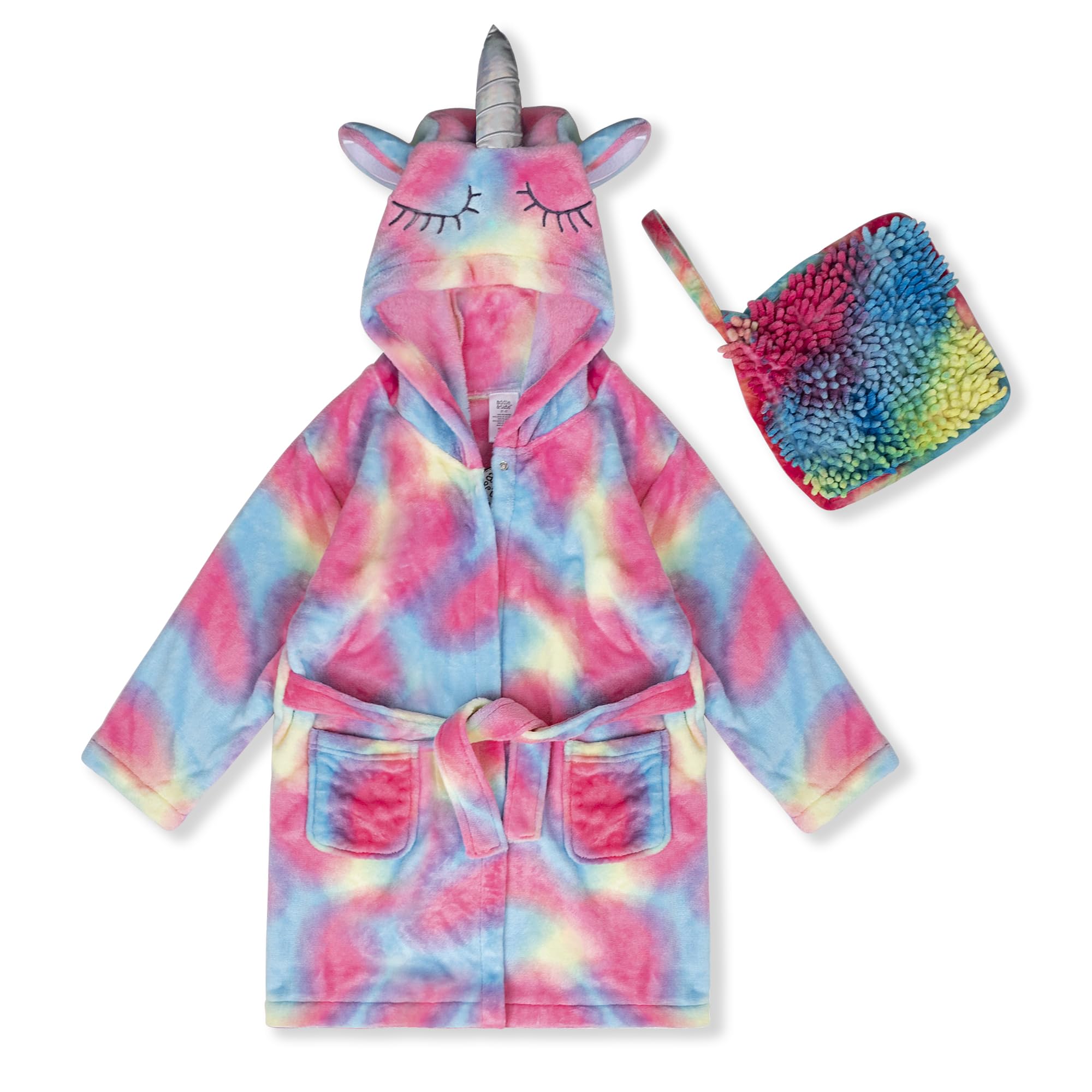 Kids Robes for Girls & Boys Robe Soft Plush Hooded Fleece Bathrobe
