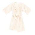 thumbnail image 1 of Kids Boys Girls Silk Satin Hooded Bathrobe Kimono Robes Nightgown Sleepwear Clothes Size 4-5 Years, 1 of 7