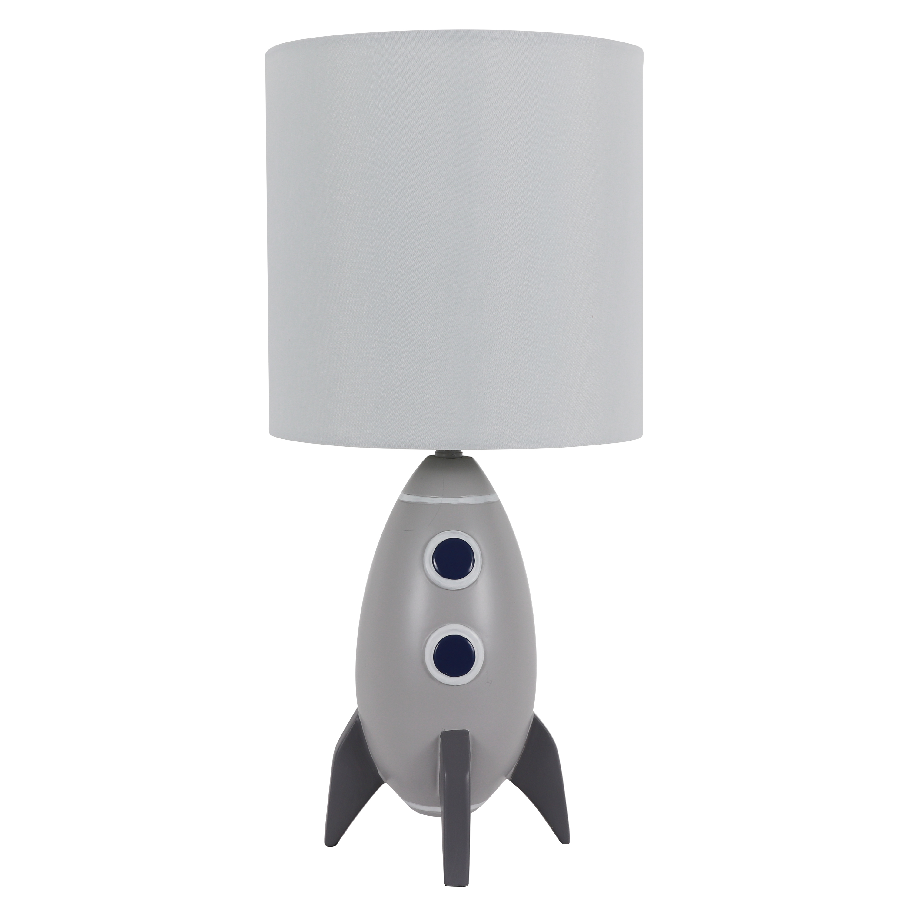 Kids Rocket Table Lamp, Gray Finish, Your Zone - image 1 of 10