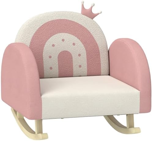 Kids Rocking Chair, Princess Crown Toddler Chair, Children's Armchair ...