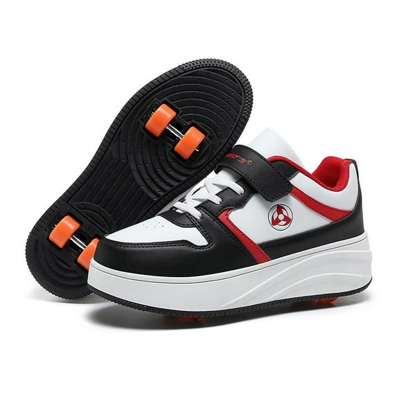 Kids Roller Shoes Sneakers with Wheels - Premium Sport Roller Skate Sneaker for Boys Girls Christmas Birthday Children Show Gift