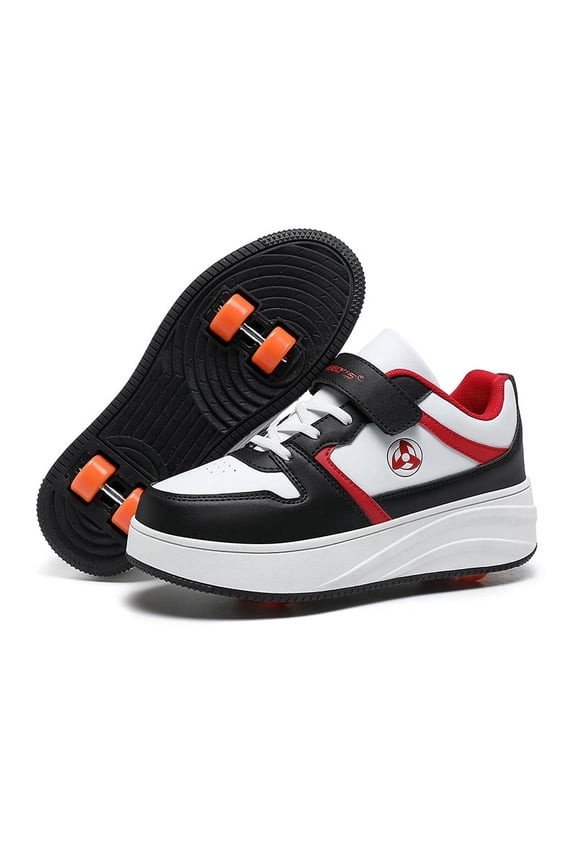 Kids Roller Shoes Sneakers with Wheels - Premium Sport Roller Skate Sneaker for Boys Girls Christmas Birthday Children Show Gift