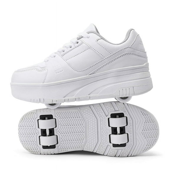 Kids Roller Shoes Sneakers with Wheels - Premium Sport Roller Skate Sneaker for Boys Girls Christmas Birthday Children Show Gift