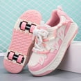 thumbnail image 1 of Kids Roller Shoes Sneakers with Wheels - Premium Sport Roller Skate Sneaker for Boys Girls Christmas Birthday Children Show Gift, 1 of 16
