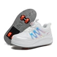 thumbnail image 1 of Kids Roller Shoes Sneakers with Wheels - Premium Sport Roller Skate Sneaker for Boys Girls Christmas Birthday Children Show Gift, 1 of 15