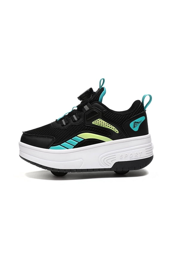 Kids Roller Shoes Sneakers with Wheels - Premium Sport Roller Skate Sneaker for Boys Girls Christmas Birthday Children Show Gift
