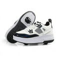 thumbnail image 1 of Kids Roller Shoes Sneakers with Wheels - Premium Sport Roller Skate Sneaker for Boys Girls Christmas Birthday Children Show Gift, 1 of 18