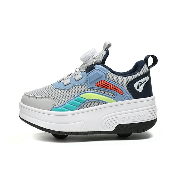 Kids Roller Shoes Sneakers with Wheels - Premium Sport Roller Skate Sneaker for Boys Girls Christmas Birthday Children Show Gift