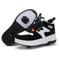 thumbnail image 1 of Kids Roller Shoes Sneakers with Wheels - Premium Sport Roller Skate Sneaker for Boys Girls Christmas Birthday Children Show Gift, 1 of 16