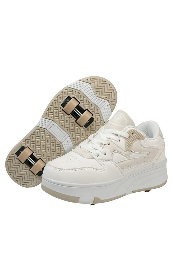 Kids Roller Shoes Sneakers with Wheels - Premium Sport Roller Skate Sneaker for Boys Girls Christmas Birthday Children Show Gift