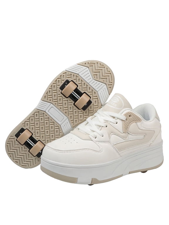 Kids Roller Shoes Sneakers with Wheels - Premium Sport Roller Skate Sneaker for Boys Girls Christmas Birthday Children Show Gift