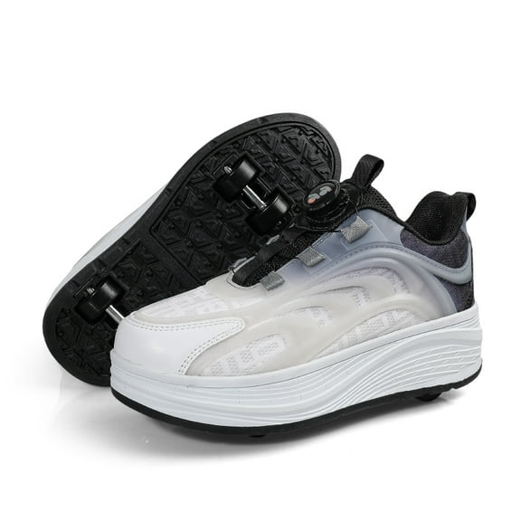 Kids Roller Shoes Sneakers with Wheels - Premium Sport Roller Skate Sneaker for Boys Girls Christmas Birthday Children Show Gift