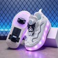 thumbnail image 1 of Kids Roller Skates Light up Shoes with Wheels Shoes LED USB Charging Roller Sneakers for Girls Boys Birthday Christmas Gift, 1 of 22
