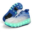 thumbnail image 1 of Kids Roller Skates Light up Shoes with Wheels Shoes LED USB Charging Roller Sneakers for Girls Boys Birthday Christmas Gift, 1 of 18
