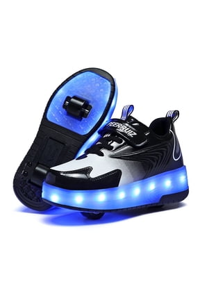 Kids Roller Skates Light up Shoes with Wheels Shoes LED USB Charging Roller Sneakers for Girls Boys Birthday Christmas Gift