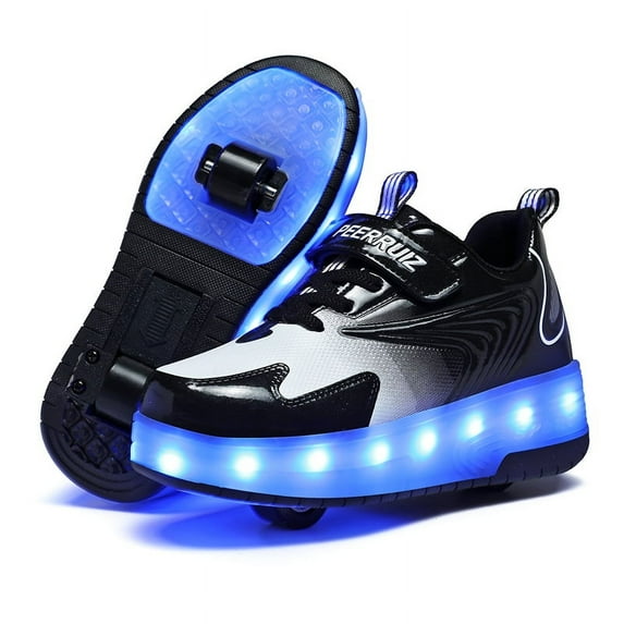 Kids Roller Skates Light up Shoes with Wheels Shoes LED USB Charging Roller Sneakers for Girls Boys Birthday Christmas Gift
