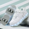 thumbnail image 1 of Kids Roller Skates Light up Shoes with Wheels Shoes LED USB Charging Roller Sneakers for Girls Boys Birthday Christmas Gift ﻿, 1 of 16