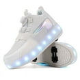 thumbnail image 1 of Kids Roller Skates Light up Shoes with Wheels Shoes LED USB Charging Roller Sneakers for Girls Boys Birthday Christmas Gift, 1 of 18