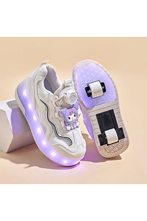 Kids Roller Skates Light up Shoes with Wheels Shoes LED USB Charging Roller Sneakers for Girls Boys Birthday Christmas Gift