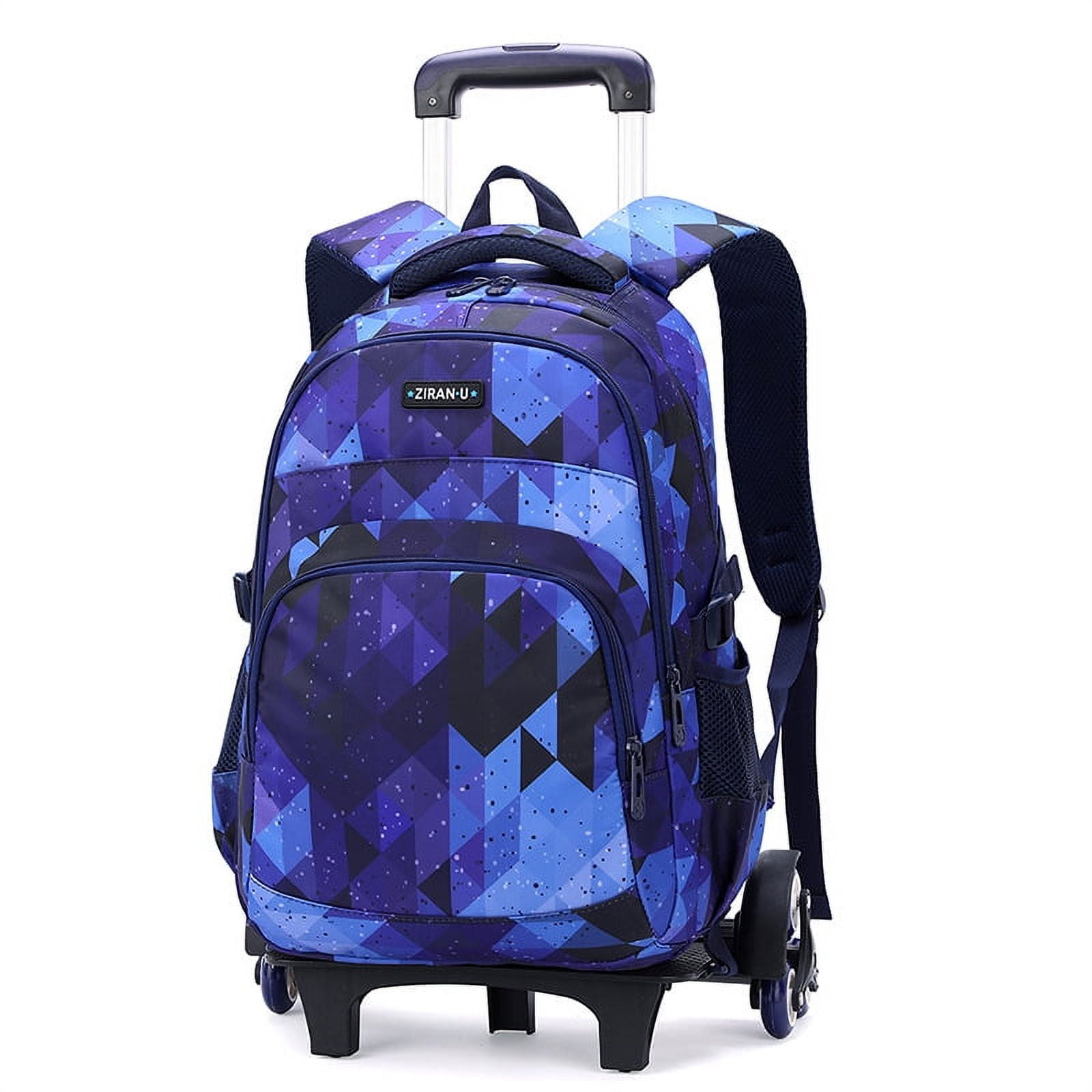 Kids Rolling Backpack Fashion Luggage Wheeled School Backpack Laptop
