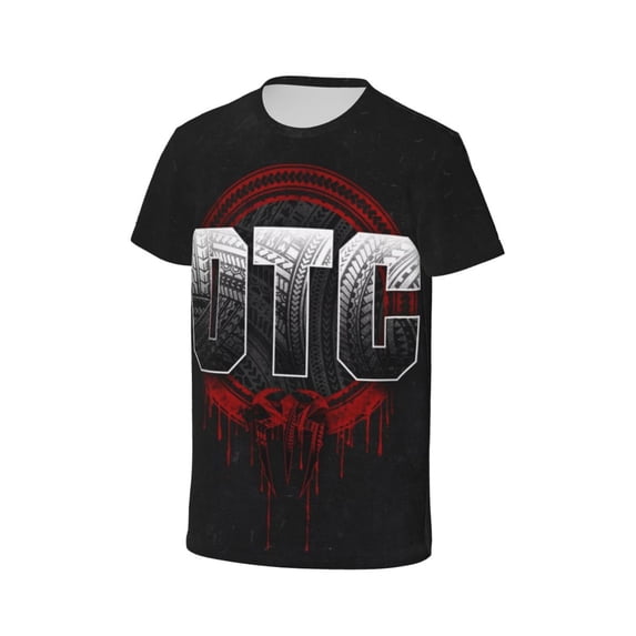 Kids Roman Wres-Tler Reign T Shirts Graphic Tees Cartoon 3D Print Short Sleeve for Youth Boys Girls
