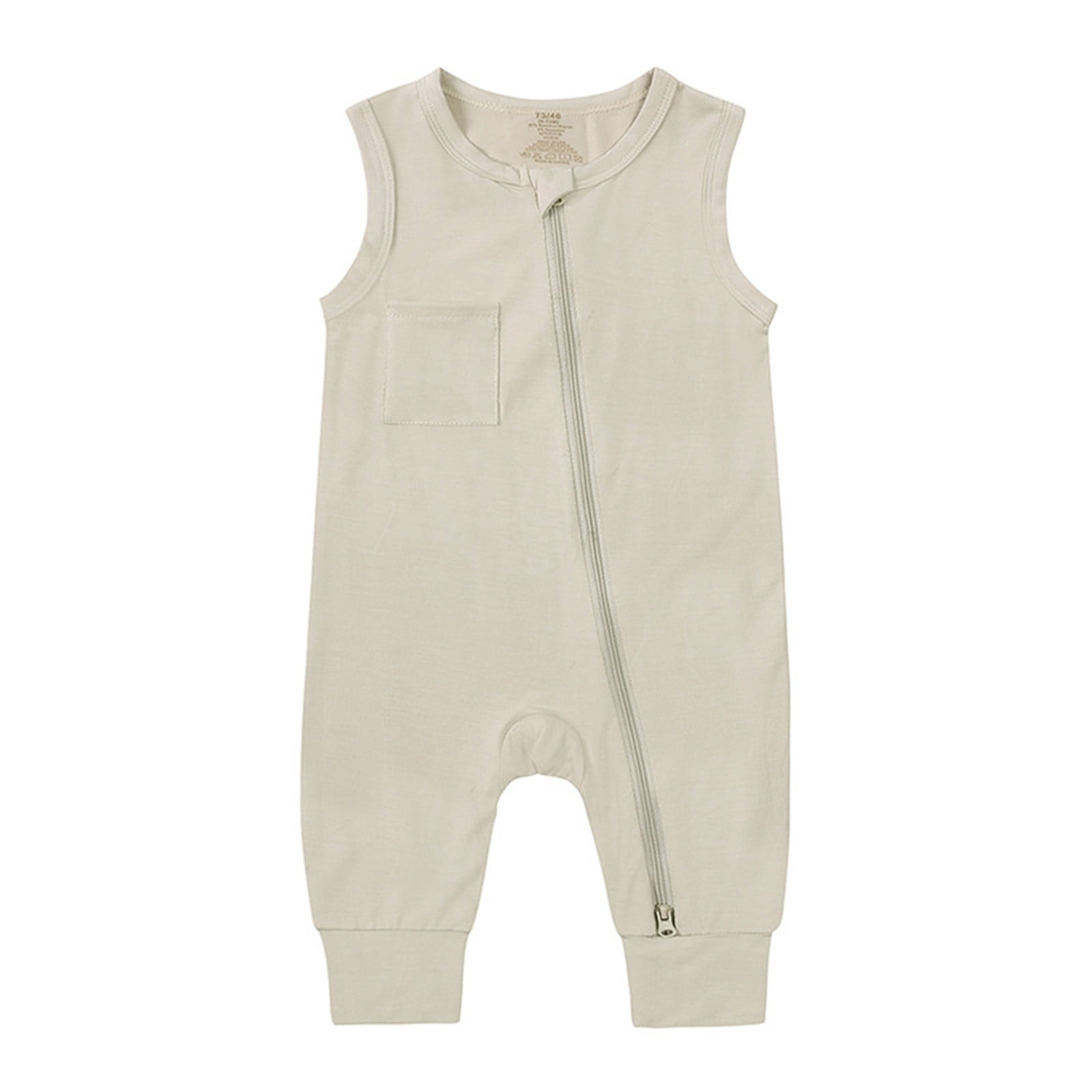 1pc Baby Unisex Sleeveless Cotton casual Jumpsuits