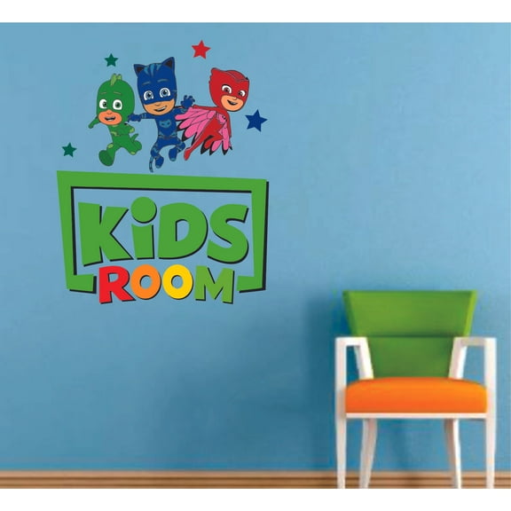 Kids Room Catboy Gekko Cartoon Decors Wall Sticker Art Design Decal for Girls Boys Kids Room Bedroom Nursery Kindergarten House Fun Home Decor Stickers Wall Art Vinyl Decoration (20x18 inch)