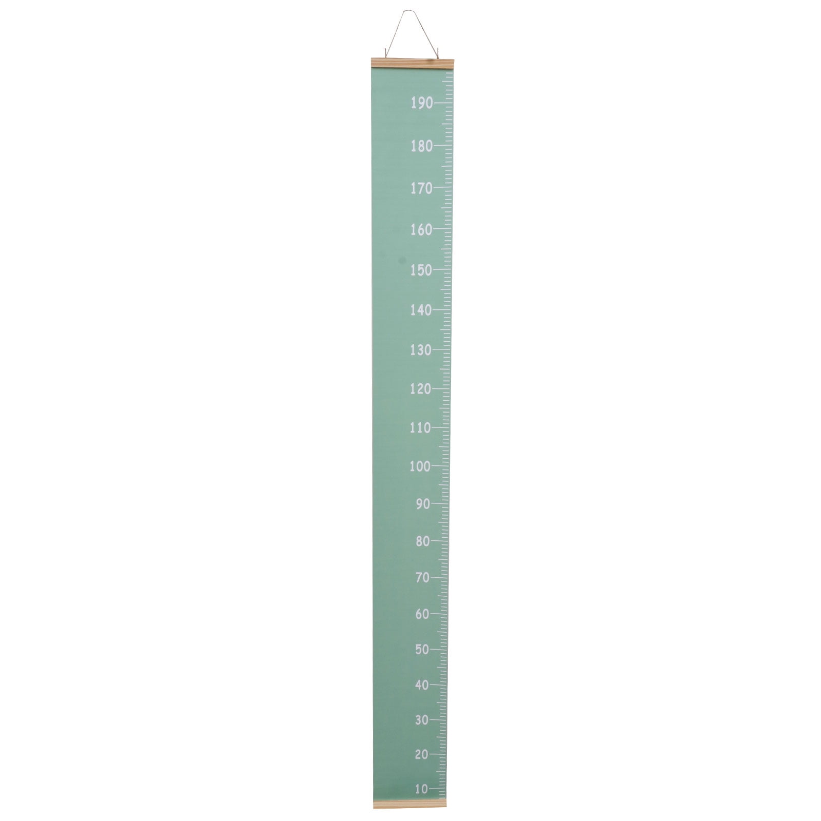 Kids Room Decor Growth Chart Wood Frame Fabric Canvas Height Ruler Wall ...