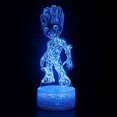 thumbnail image 1 of Kids Room Decor Night Light Groot Lamp Smart Touch 7 Colors Changing Dimmable Lamp for Bedroom Boys Girls Birthday Christmas Gifts, 1 of 4